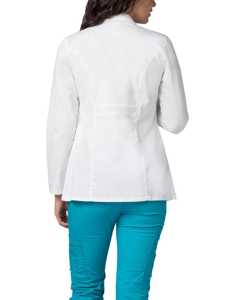 Adar Uniforms, Universal Stretch Lab Coat for Women - 28" Tab-Waist Lab Coat - 3300 - White - M - Image 2